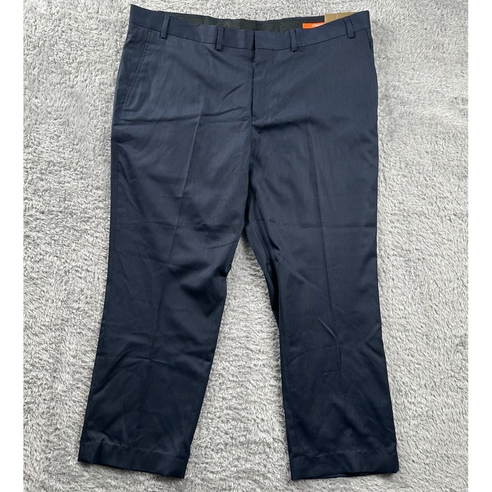 Dockers Modern Fit Navy Stretch Dress Pants Mens 40W x 30L Flat Front